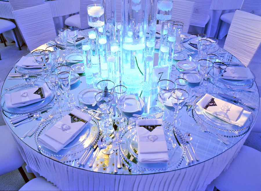 Glam Beverly Hills Hotel Crystal Ballroom Wedding