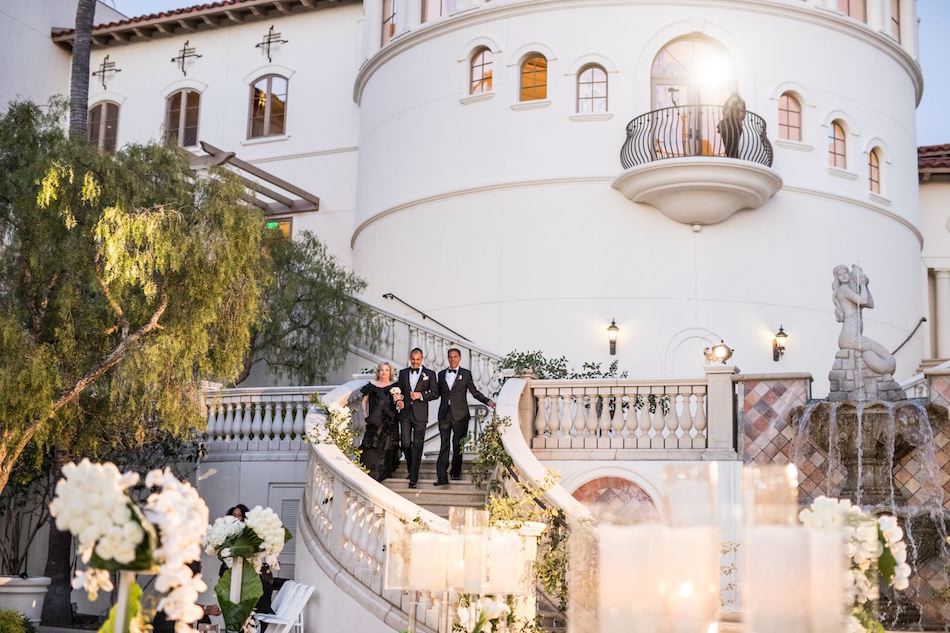 Outdoor Monarch Beach Resort Wedding Ceremony Featured in Inside Weddings