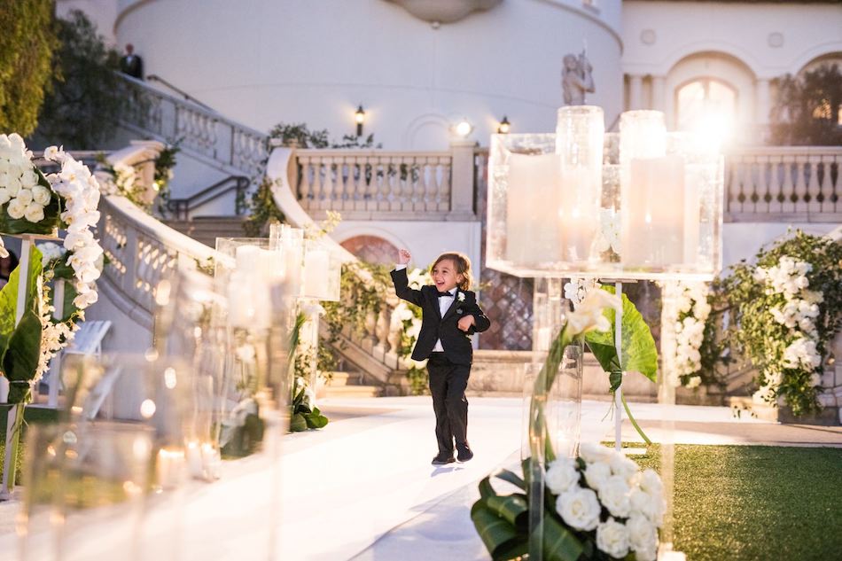 Outdoor Monarch Beach Resort Wedding Ceremony Featured in Inside Weddings