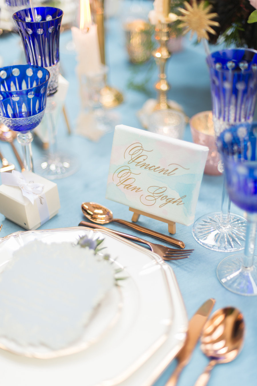 Starry Night Styled Shoot Featured on The Knot