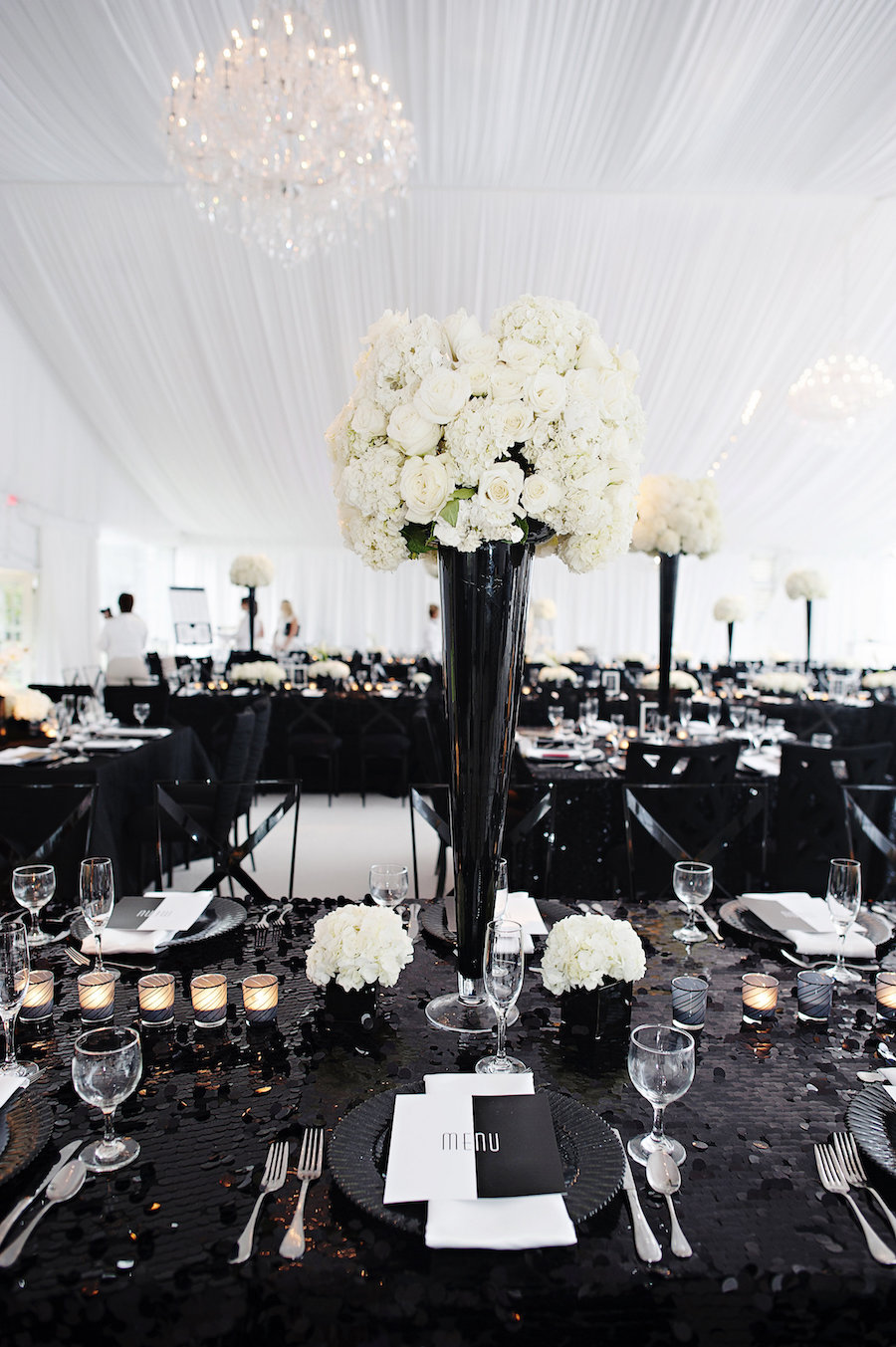 Sophisticated Black and White Wedding Affair