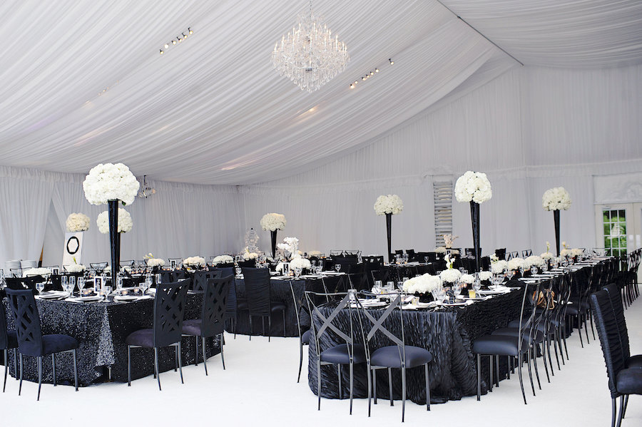 Sophisticated Black and White Wedding Affair