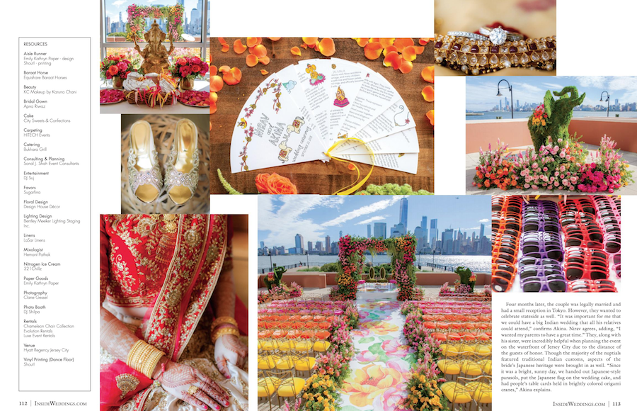 Vibrant New Jersey Wedding Featured in Inside Weddings1