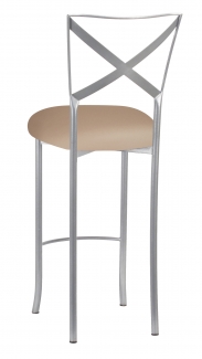 Simply X Barstool with Cappuccino Stretch Knit Cushion