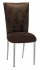 Durango Chocolate Leatherette with Chocolate Suede Cushion on Silver Legs