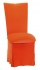 Orange Velvet Chair Cover, Cushion and Skirt
