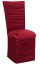 Chloe Cranberry Stretch Knit Chair Cover and Cushion and Skirt