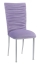 Chloe Lavender Velvet Chair Cover and Cushion on Silver Legs