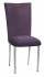 Lilac Suede Chair Cover and Cushion with Silver Legs