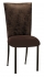 Durango Chocolate Leatherette with Chocolate Suede Cushion on Brown Legs