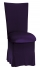 Eggplant Velvet Chair Cover, Cushion and Skirt