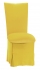 Sunshine Yellow Velvet Chair Cover, Cushion and Skirt
