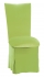 Lime Green Velvet Chair Cover, Cushion and Skirt