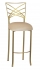 Two Tone Gold Fanfare Barstool with Champagne Velvet Cushion