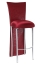 Red Croc Barstool Jacket with Cranberry Stretch Knit Cushion on Silver Legs