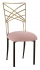 Two Tone Gold Fanfare with Blush Stretch Knit Cushion
