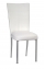 White Linette Chair Cover and Cushion on Silver Legs