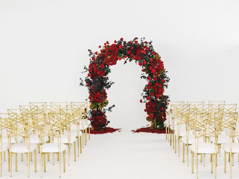 Luxurious Red And Gold Wedding Featured on Wedding Chicks