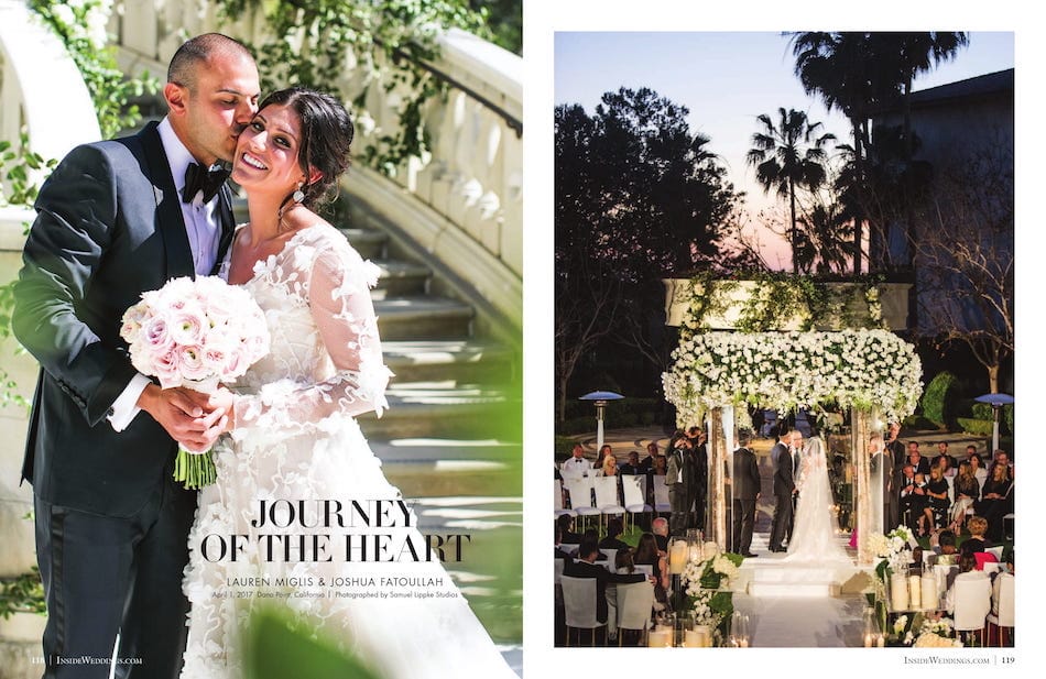 Outdoor Monarch Beach Resort Wedding Ceremony Featured in Inside Weddings