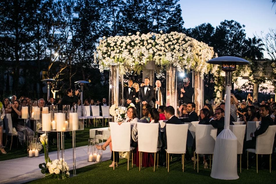 Outdoor Monarch Beach Resort Wedding Ceremony Featured in Inside Weddings