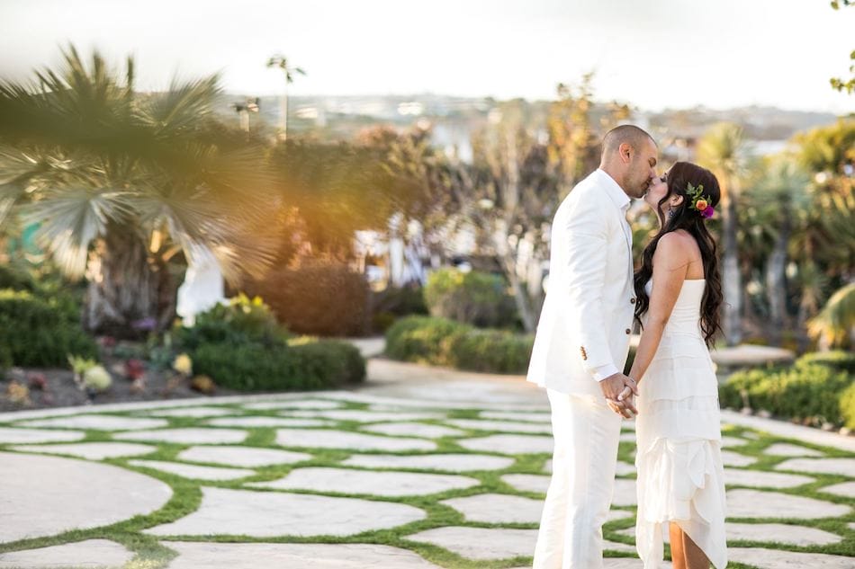 Outdoor Monarch Beach Resort Wedding Ceremony Featured in Inside Weddings