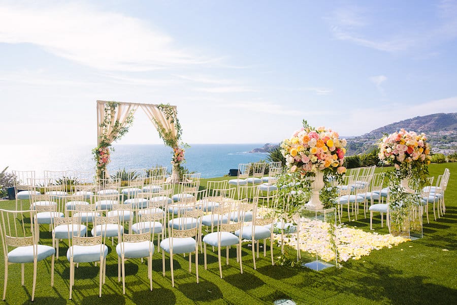 Colorful Coastal Laguna Niguel Wedding