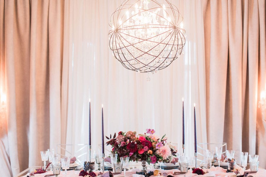 Burgundy Wedding Inspiration Featured in Southern New England Wedding Magazine