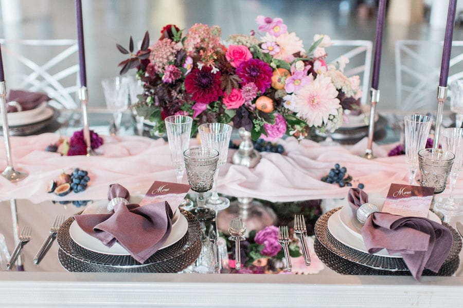 Burgundy Wedding Inspiration Featured in Southern New England Wedding Magazine