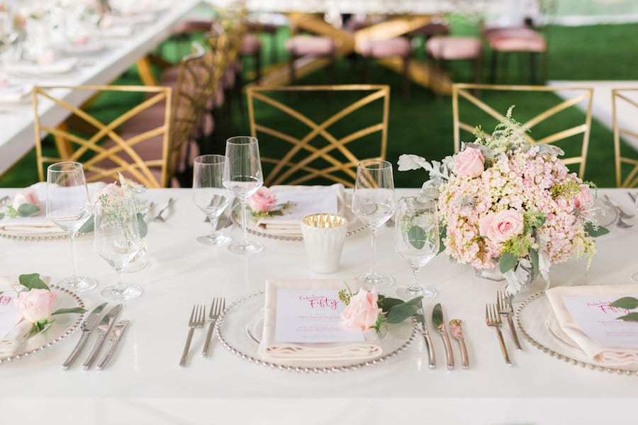 Pastel Pink 50th Birthday Party