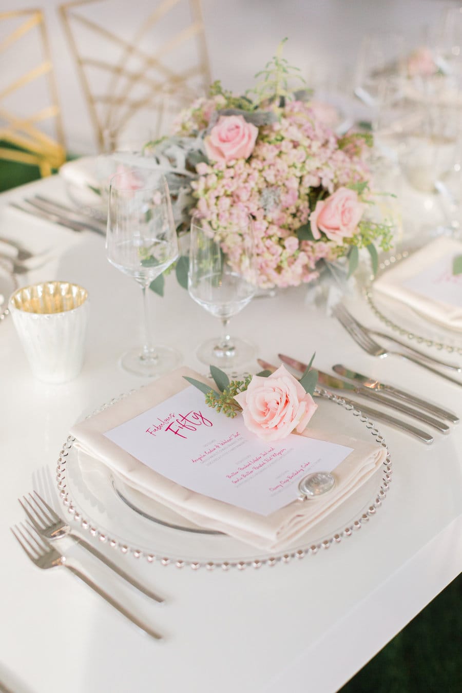 Pastel Pink 50th Birthday Party