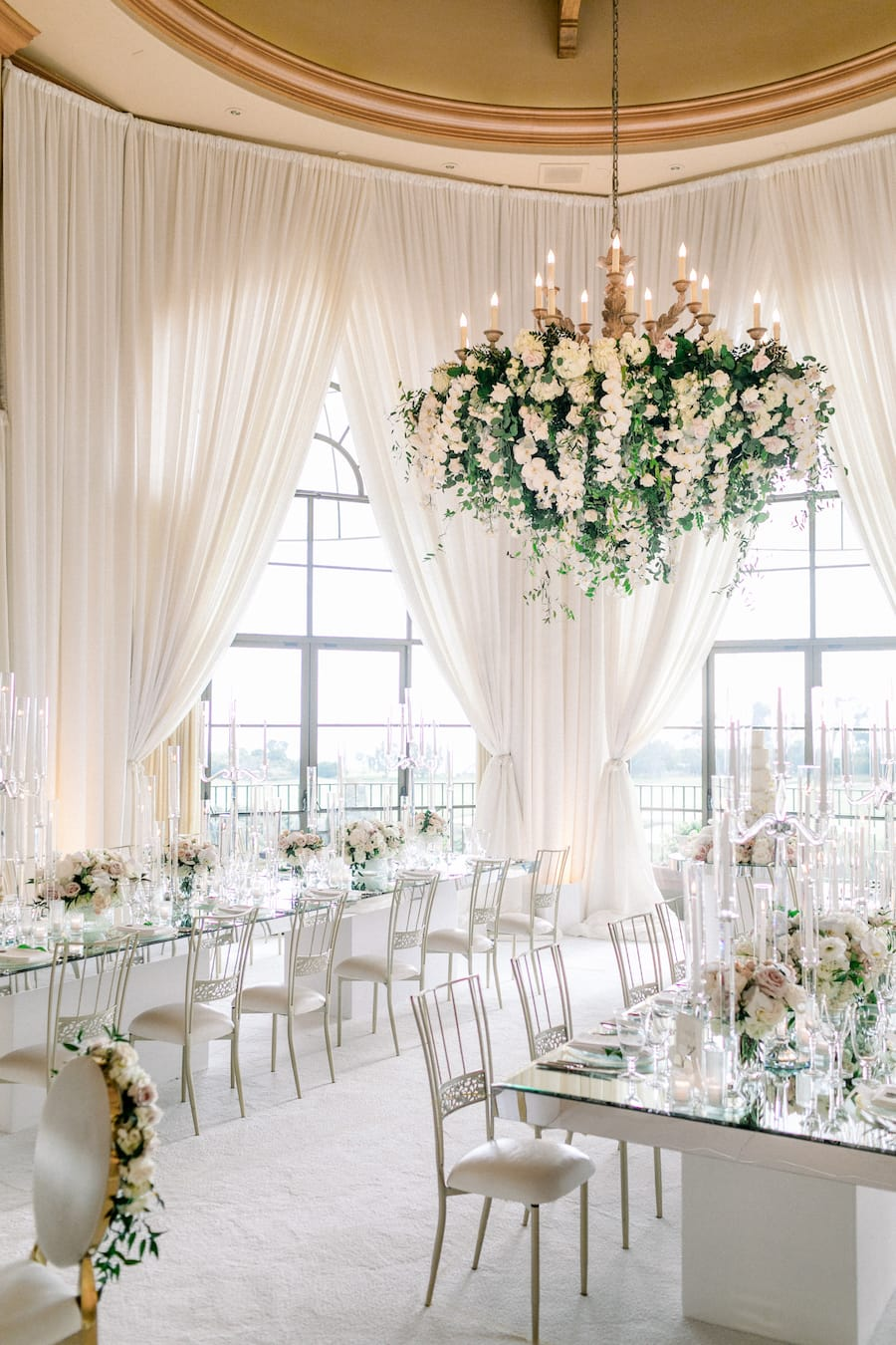 Bella Fleur Chameleon wedding chairs at Pelican Hill